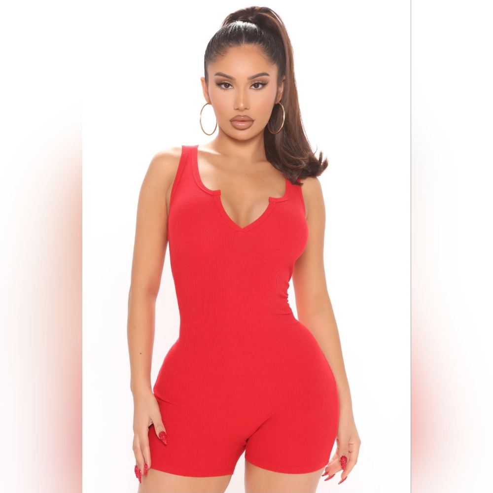 Notch On My Belt Red Romper